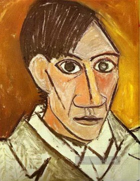  porträt - Selbstporträt 1907 kubist Pablo Picasso
